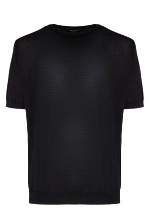 Maglia in lana merino nera ROBERTO COLLINA | 253M10021M1009